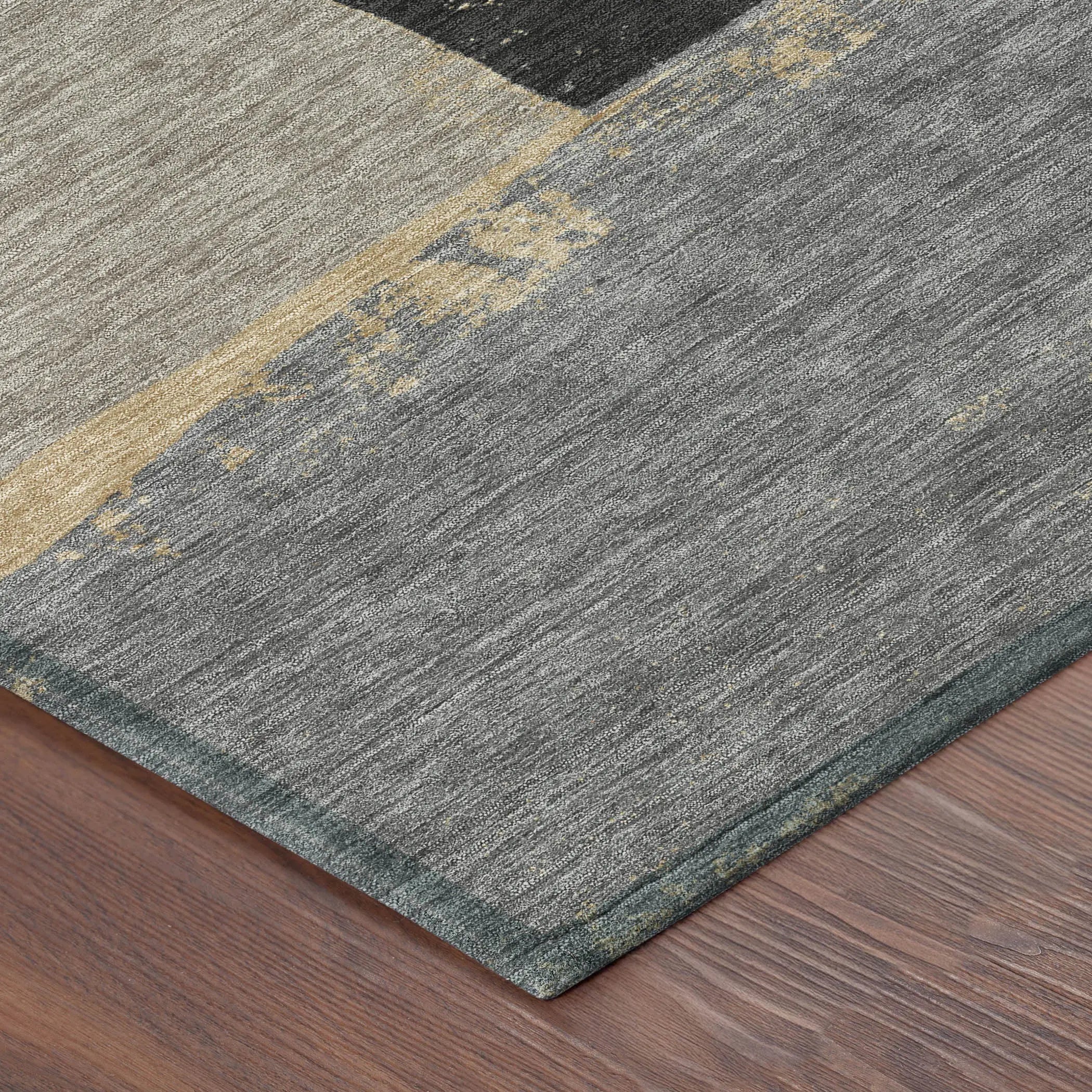 3' X 5' Gray And Silver Geometric Washable Indoor Outdoor Area Rug Homeroots Outdoor
