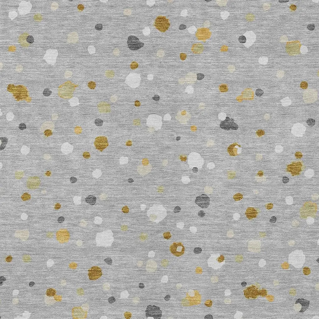 3' X 5' Gray And Silver Geometric Washable Indoor Outdoor Area Rug Homeroots Outdoor