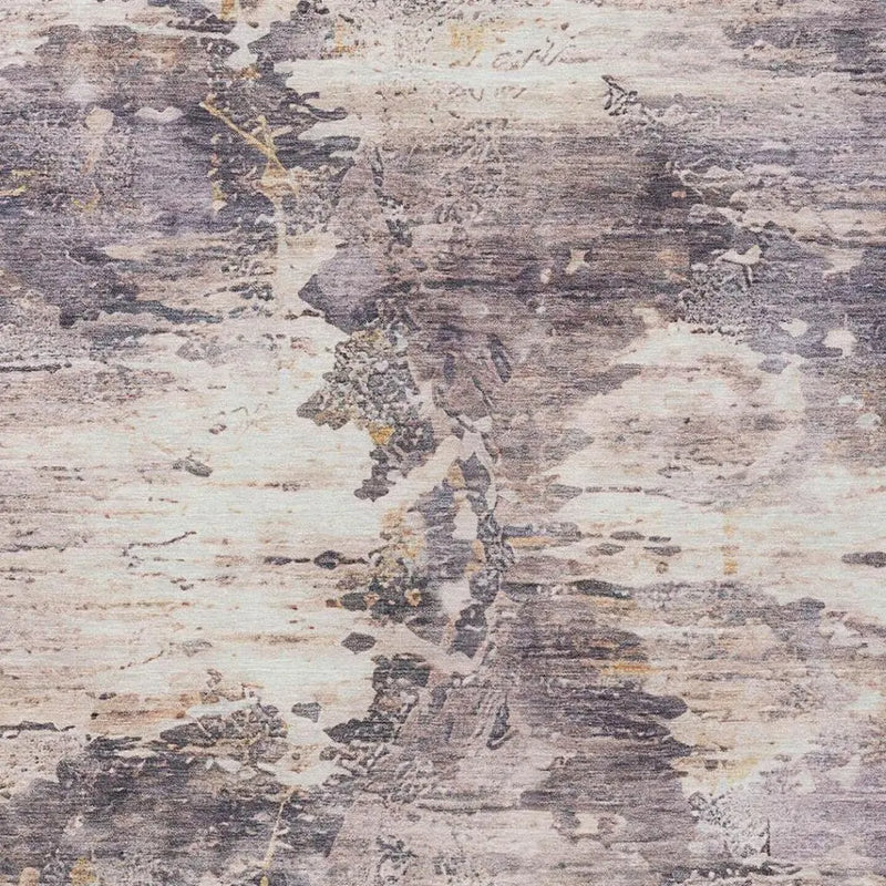 3' X 5' Gray And Tan Abstract Washable Indoor Outdoor Area Rug Homeroots Outdoor