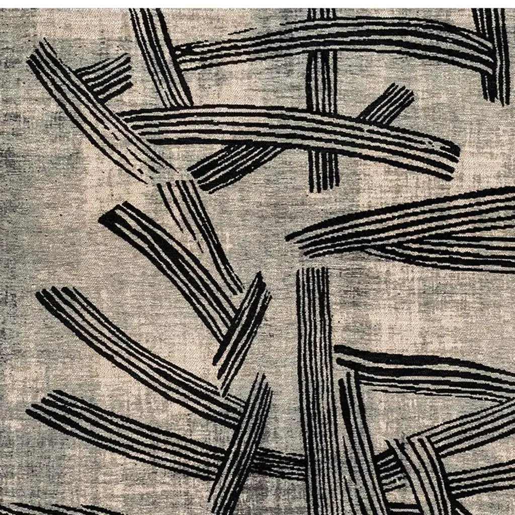 3' X 5' Gray And White Abstract Washable Area Rug With UV Protection Homeroots Home Decor
