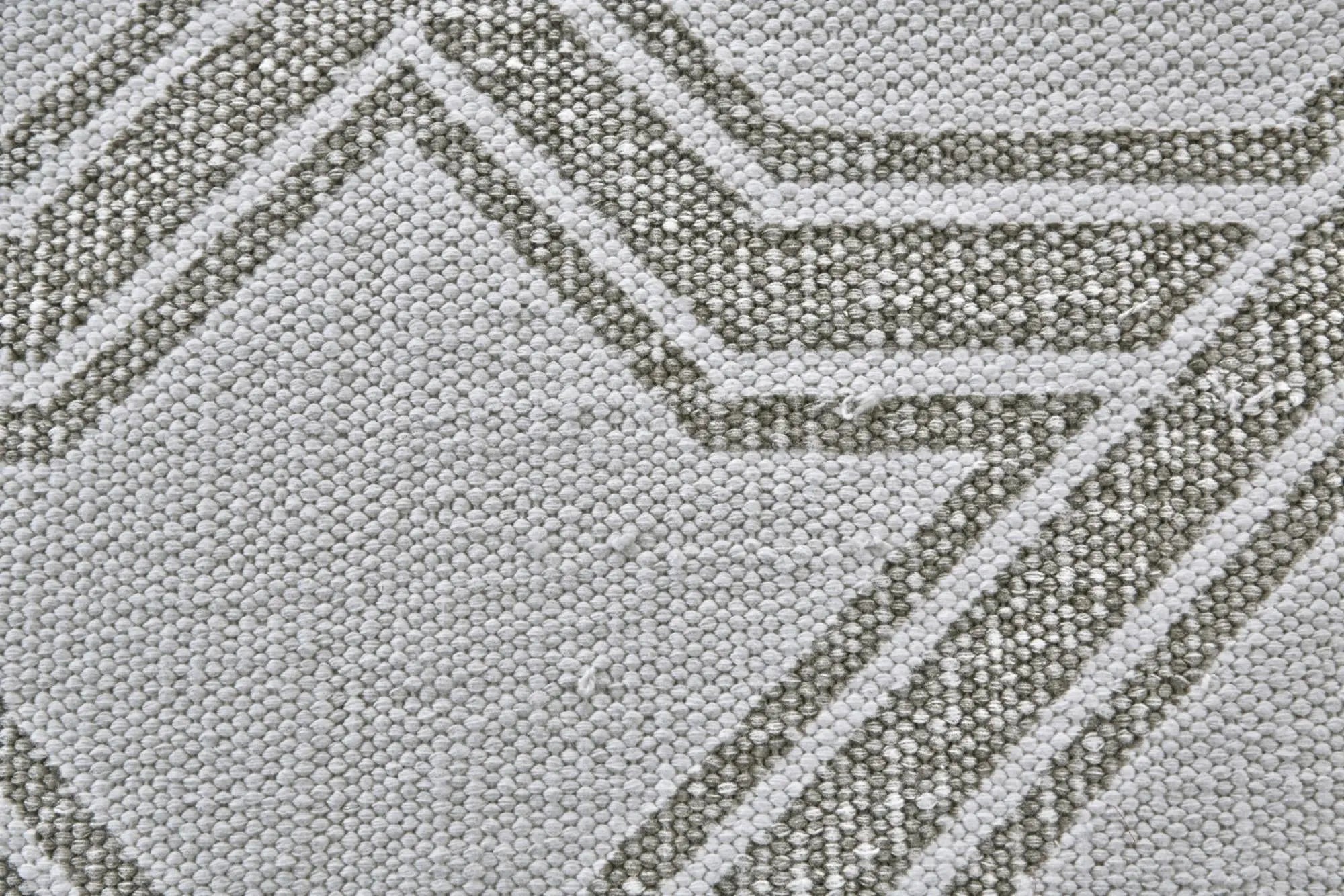 3' X 5' Gray And White Geometric Hand Woven Area Rug Homeroots Home Decor