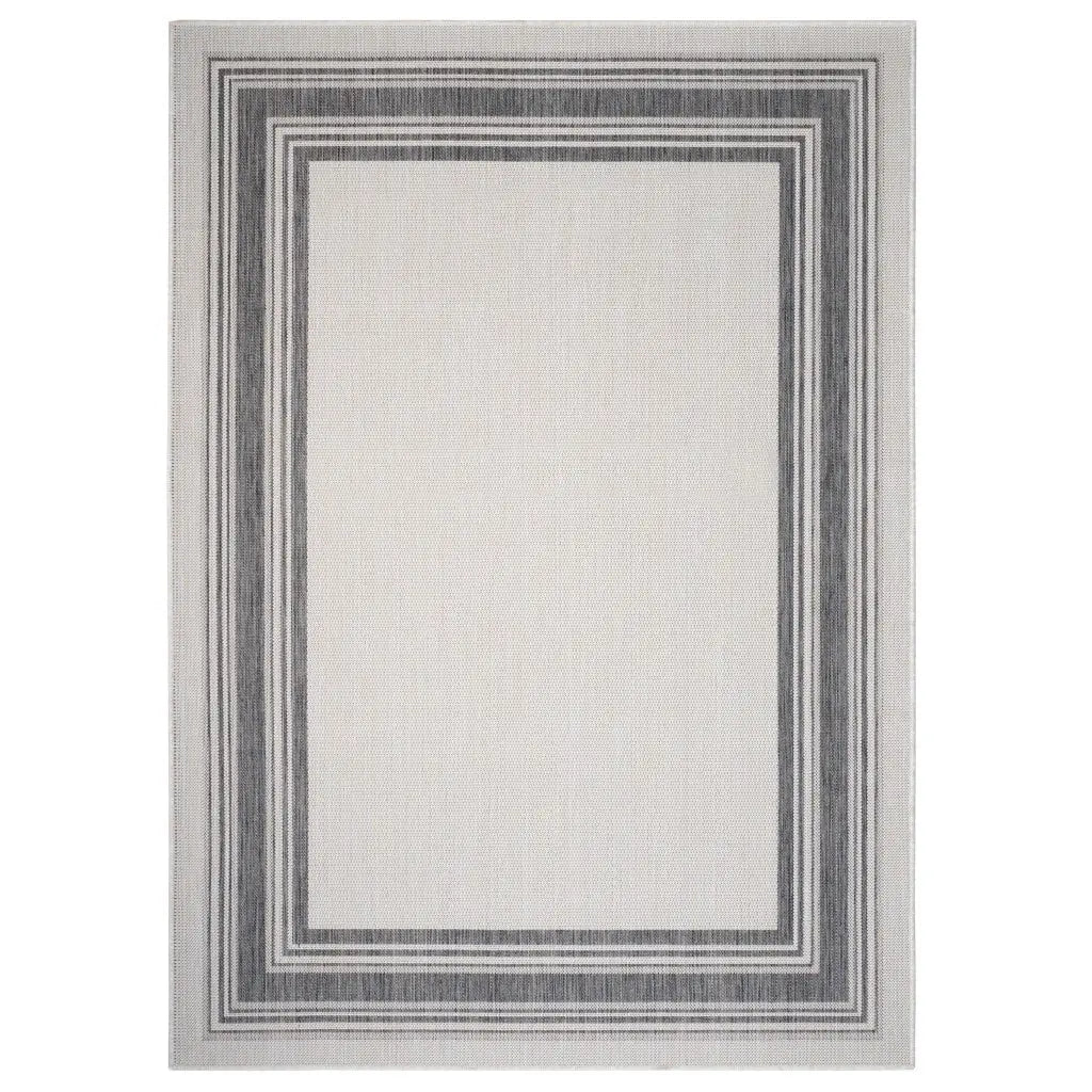 3' X 5' Gray Indoor Outdoor Area Rug Homeroots Outdoor