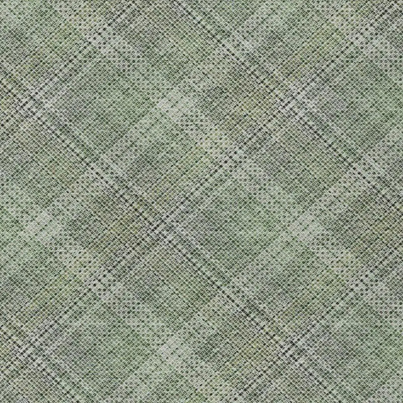 3' X 5' Green And Beige Plaid Washable Indoor Outdoor Area Rug Homeroots Outdoor