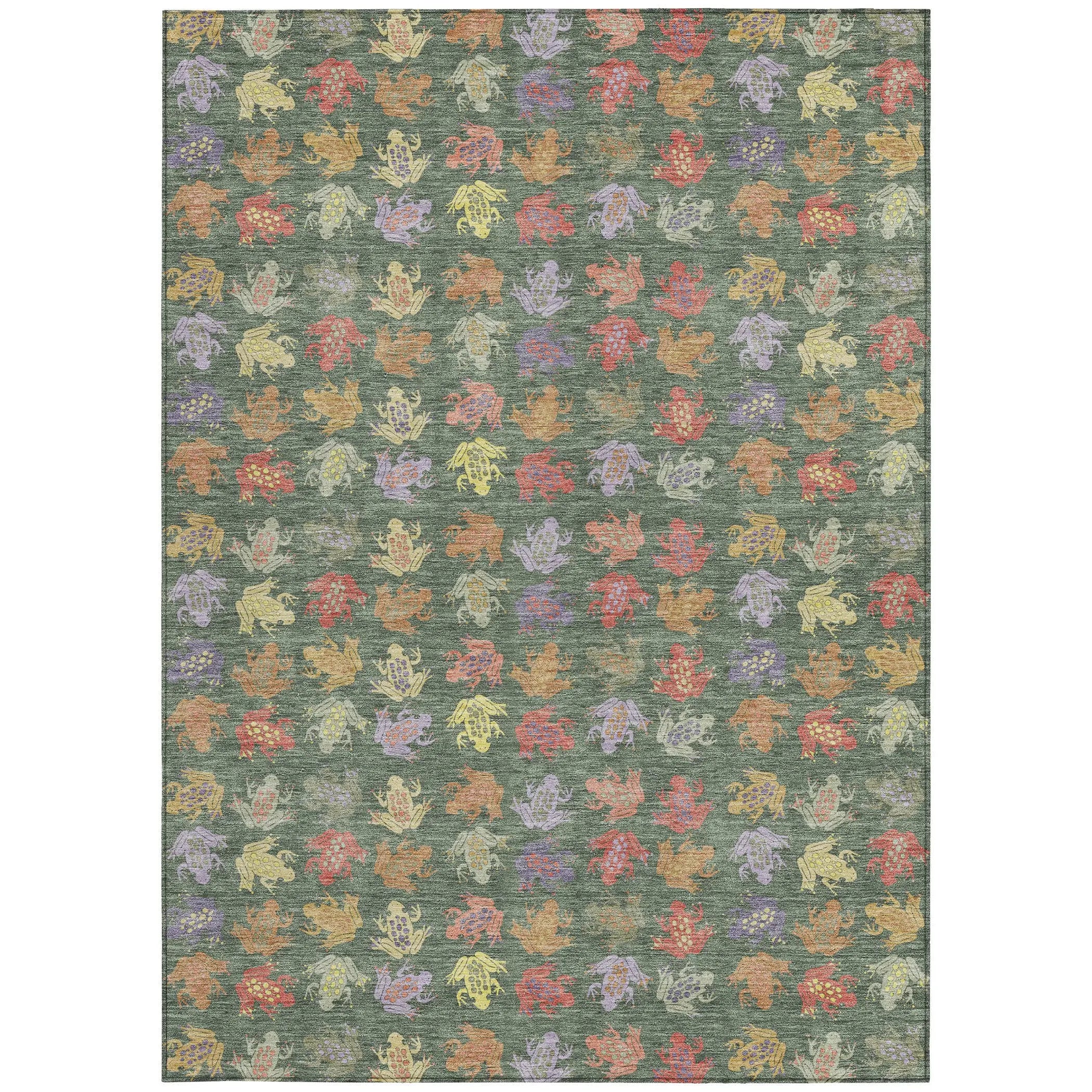 3' X 5' Green And Brown Geometric Washable Indoor Outdoor Area Rug Homeroots Outdoor