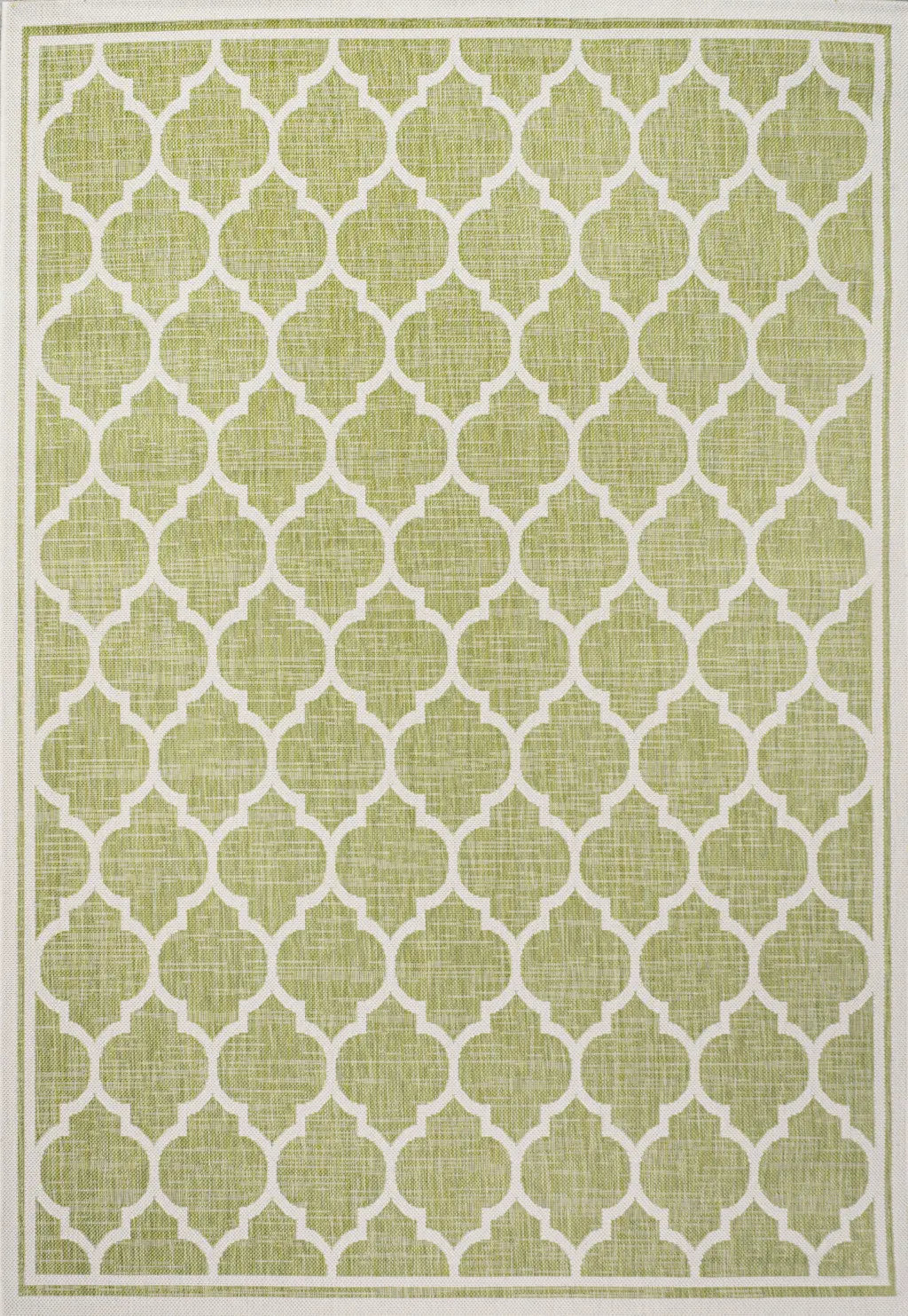 3' X 5' Green And Cream Geometric Indoor Outdoor Area Rug Homeroots Outdoor