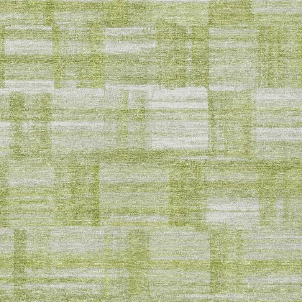 3' X 5' Green And Fern Green Striped Washable Indoor Outdoor Area Rug Homeroots Outdoor