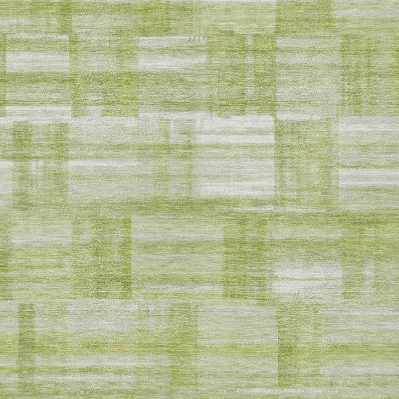 3' X 5' Green And Fern Green Striped Washable Indoor Outdoor Area Rug Homeroots Outdoor