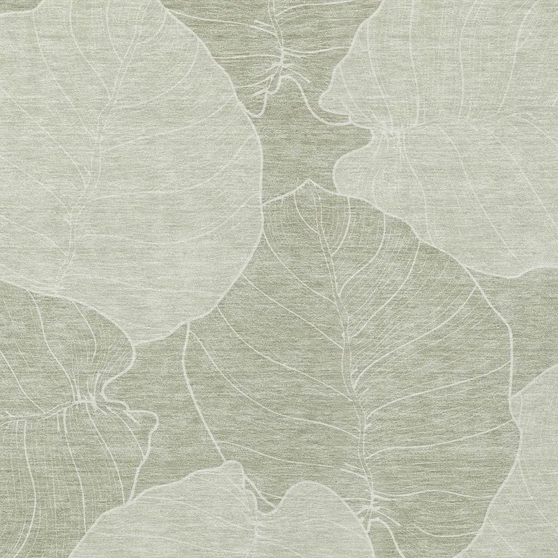3' X 5' Green And Ivory Floral Washable Indoor Outdoor Area Rug Homeroots Outdoor