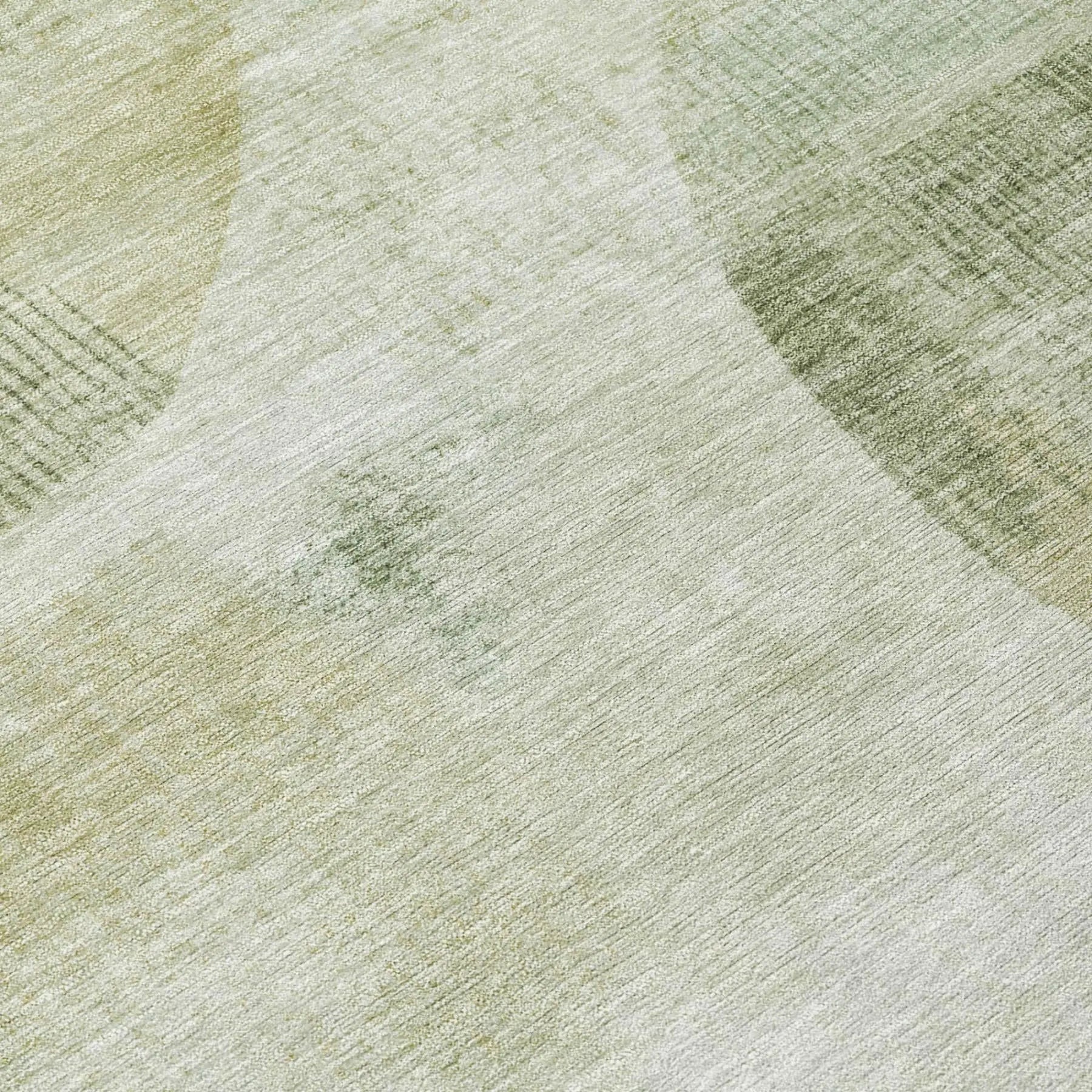 3' X 5' Green And Ivory Geometric Washable Indoor Outdoor Area Rug Homeroots Outdoor