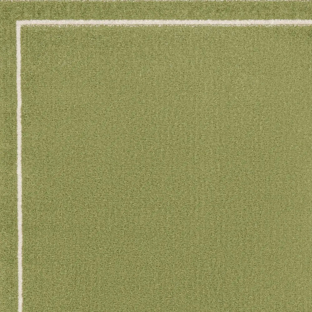 3' X 5' Green And Ivory Indoor Outdoor Area Rug Homeroots Outdoor
