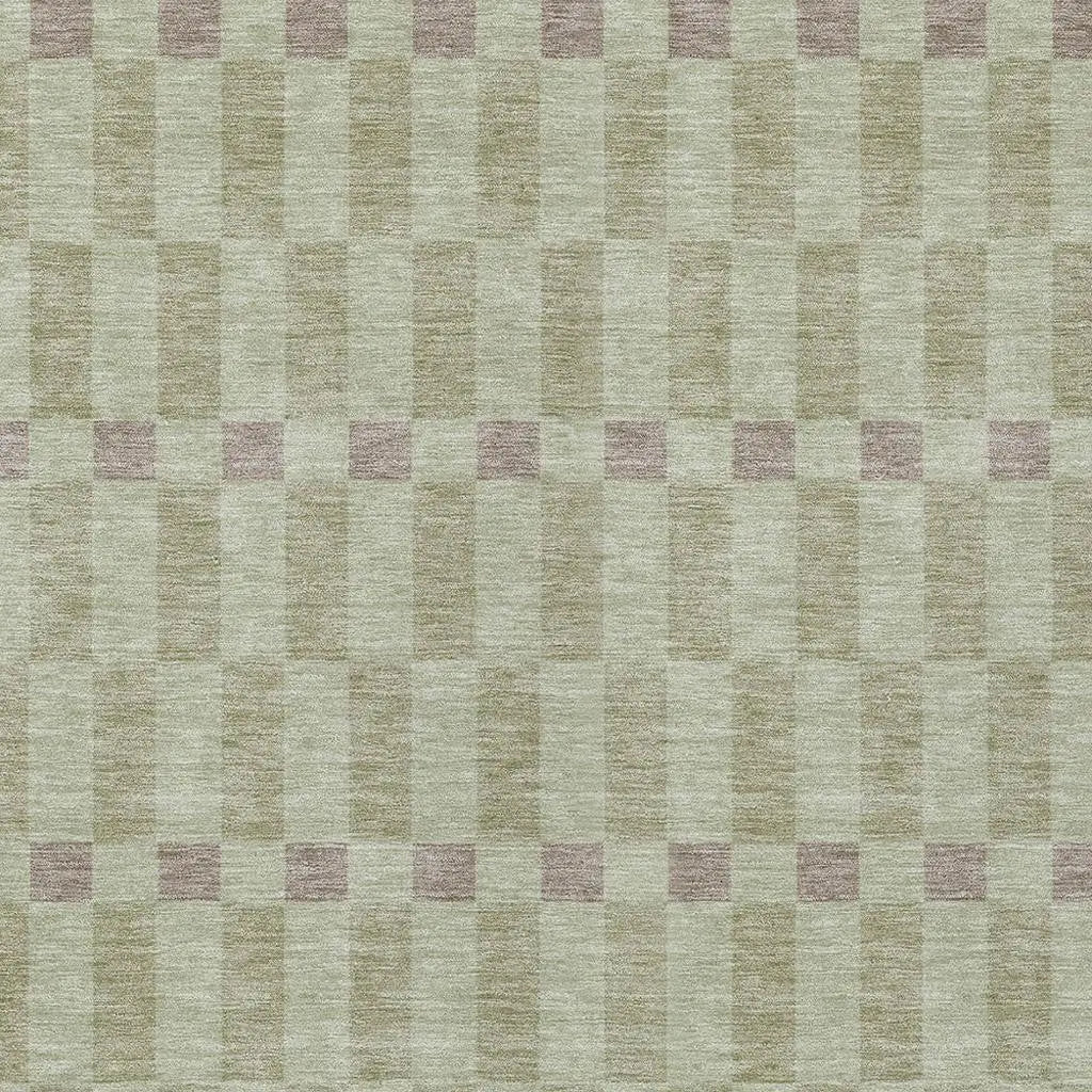 3' X 5' Green And Khaki Geometric Washable Indoor Outdoor Area Rug Homeroots Outdoor