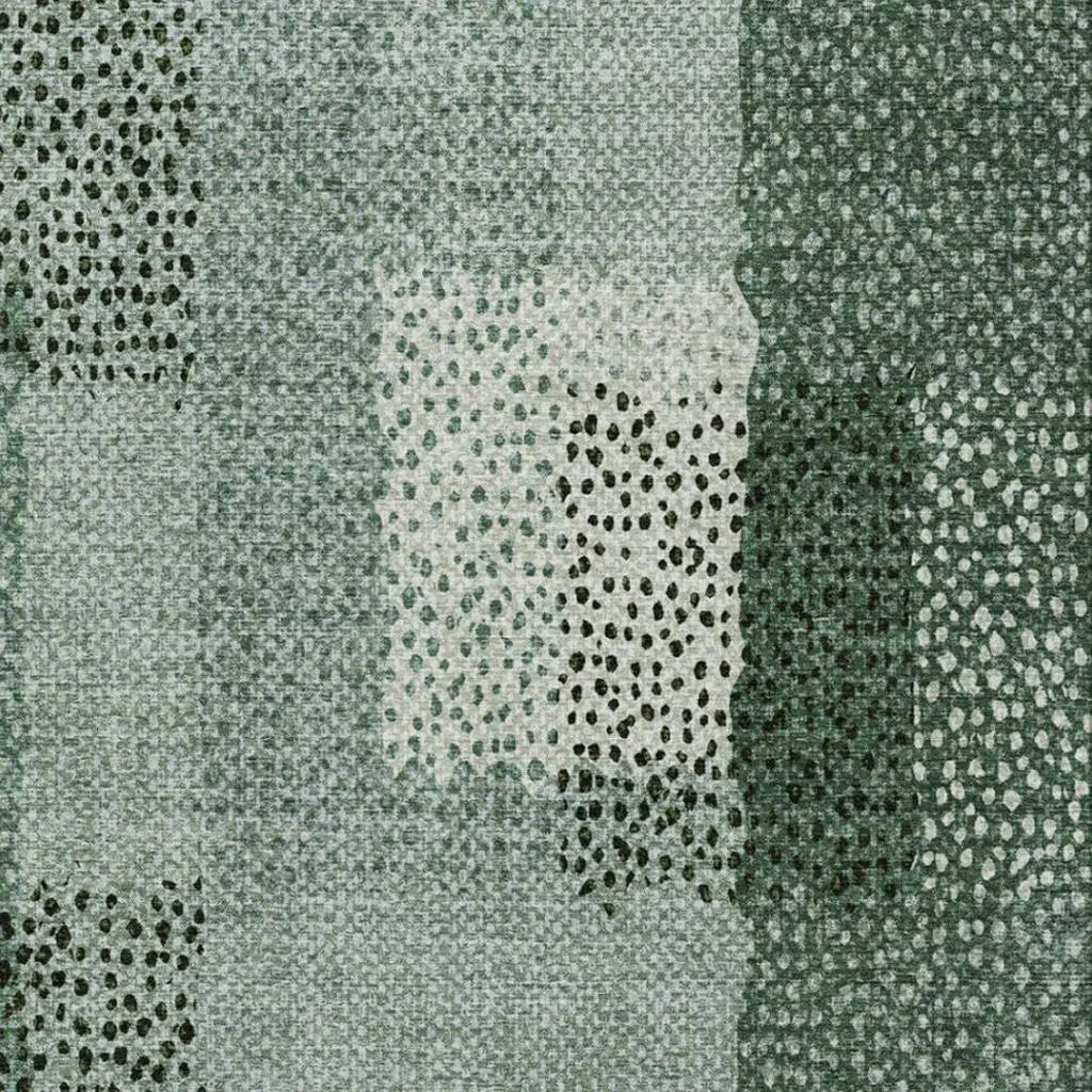 3' X 5' Green And Silver Abstract Washable Indoor Outdoor Area Rug Homeroots Outdoor