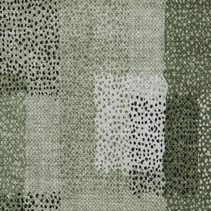 3' X 5' Green And Silver Abstract Washable Indoor Outdoor Area Rug Homeroots Outdoor