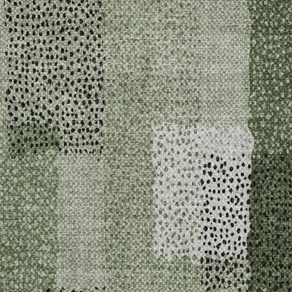 3' X 5' Green And Silver Abstract Washable Indoor Outdoor Area Rug Homeroots Outdoor