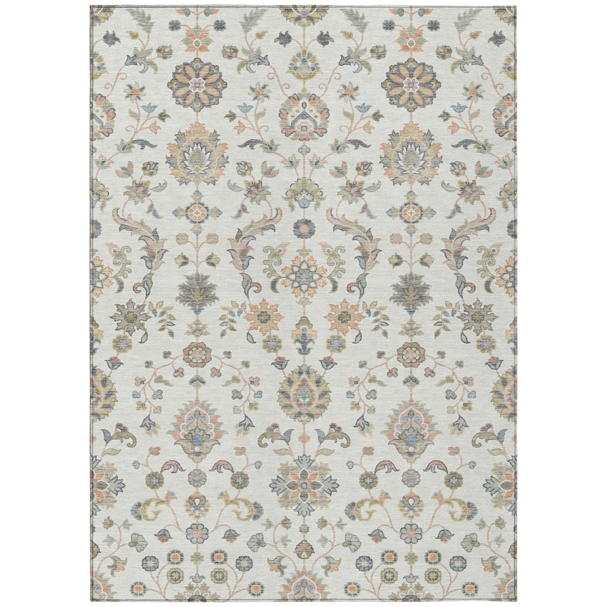 3' X 5' Ivory And Beige Abstract Washable Indoor Outdoor Area Rug Homeroots Outdoor