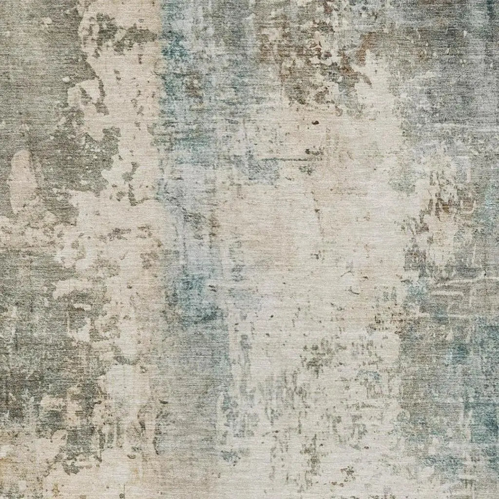 3' X 5' Ivory And Beige Abstract Washable Indoor Outdoor Area Rug Homeroots Outdoor