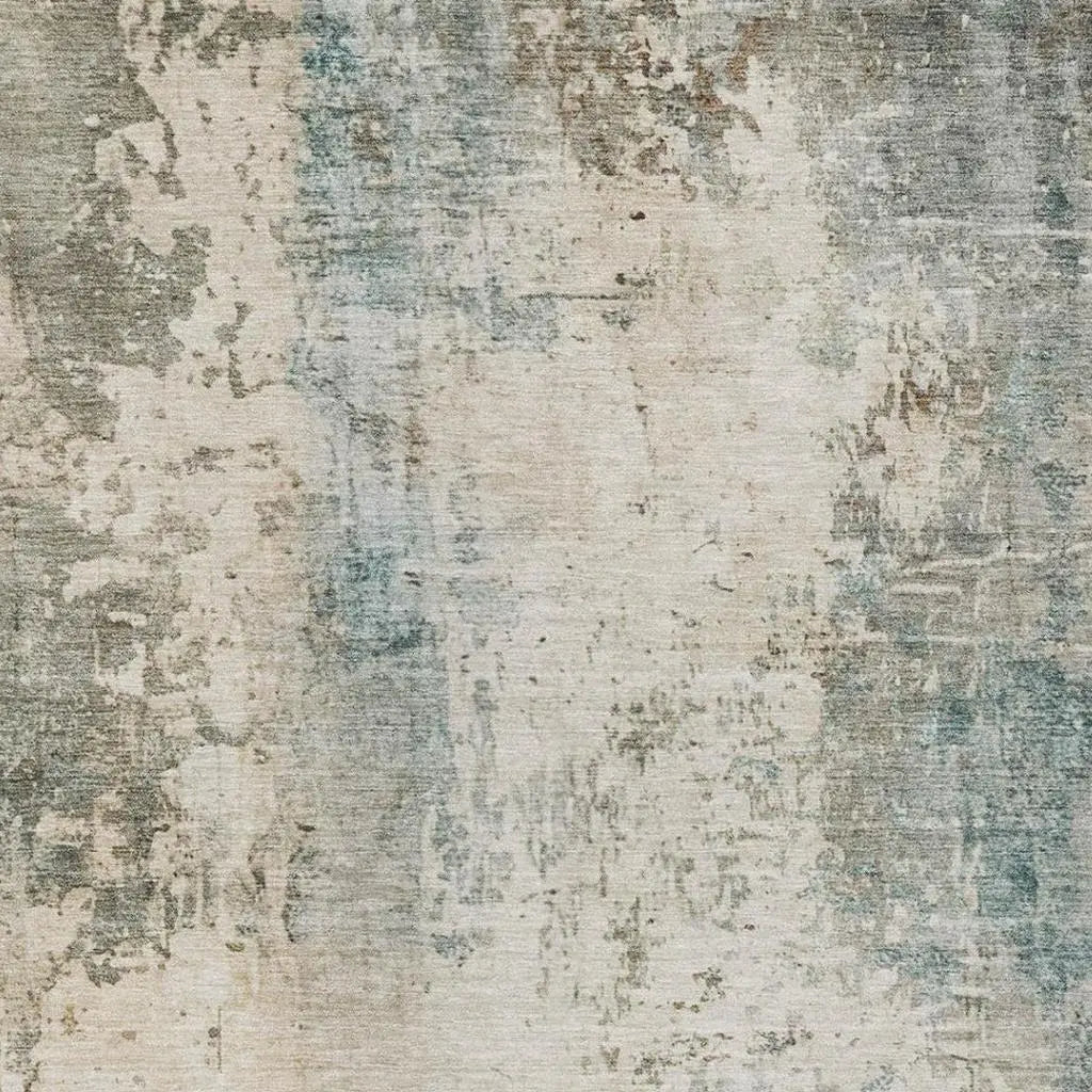 3' X 5' Ivory And Beige Abstract Washable Indoor Outdoor Area Rug Homeroots Outdoor