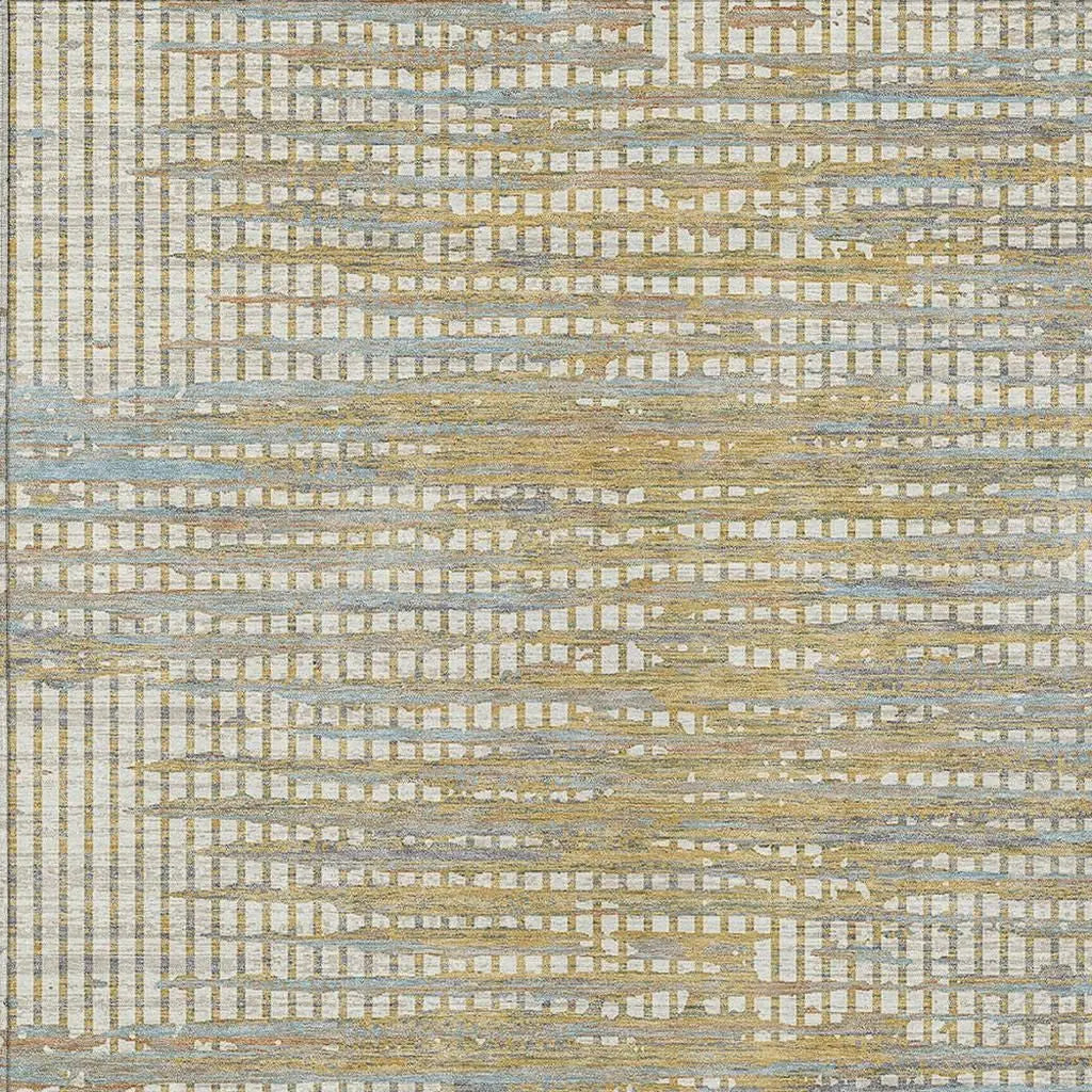 3' X 5' Ivory And Beige Abstract Washable Indoor Outdoor Area Rug Homeroots Outdoor