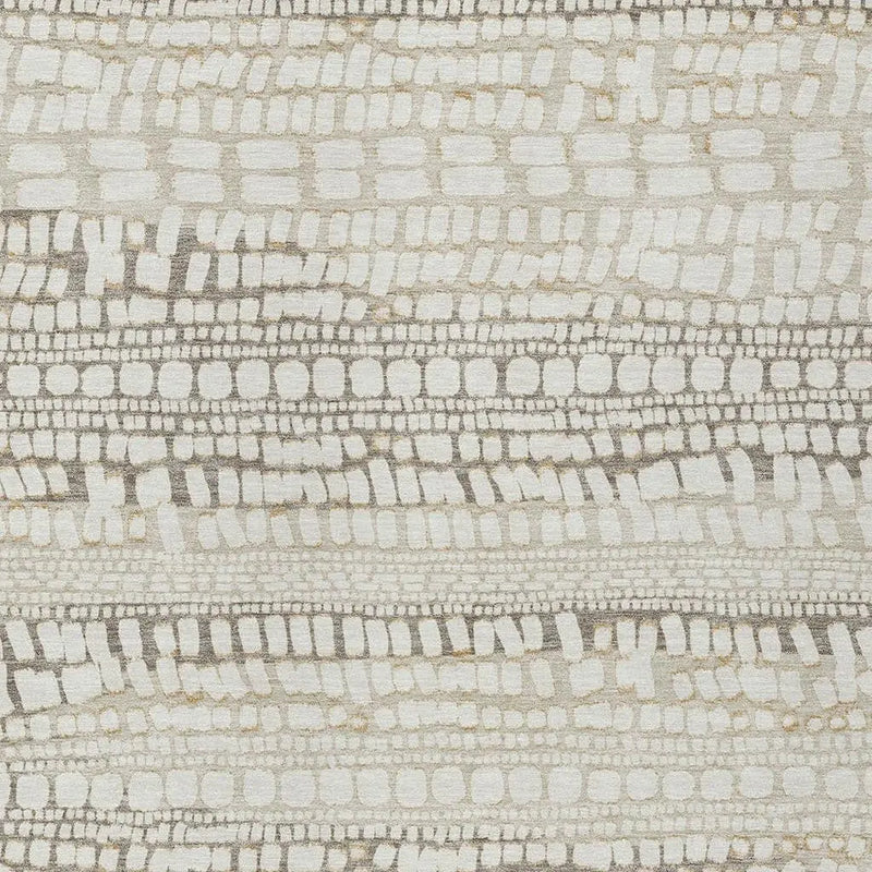 3' X 5' Ivory And Beige Abstract Washable Indoor Outdoor Area Rug Homeroots Outdoor