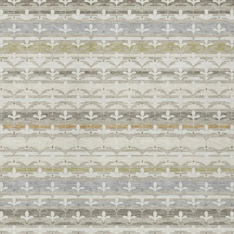 3' X 5' Ivory And Beige Damask Washable Indoor Outdoor Area Rug Homeroots Outdoor