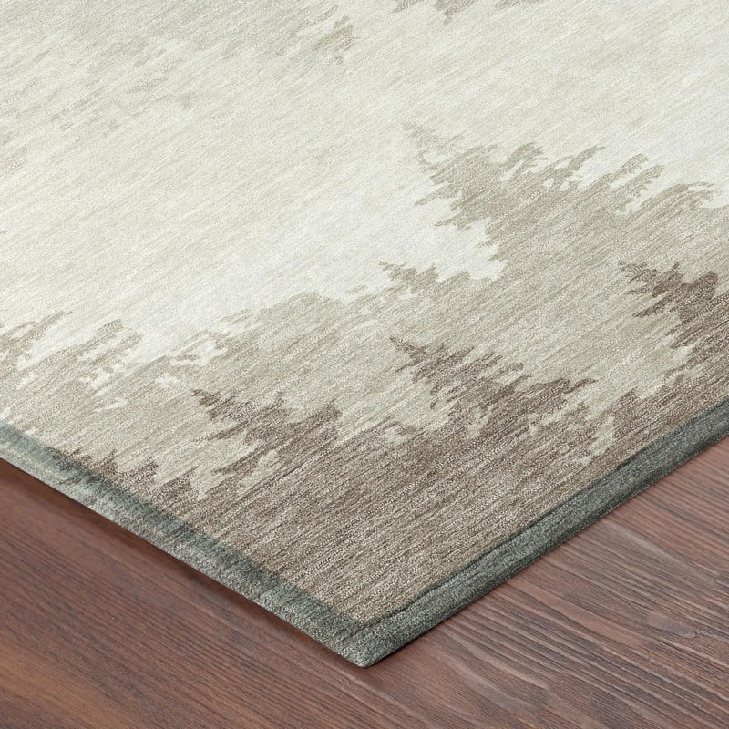 3' X 5' Ivory And Beige Floral Washable Indoor Outdoor Area Rug Homeroots Outdoor