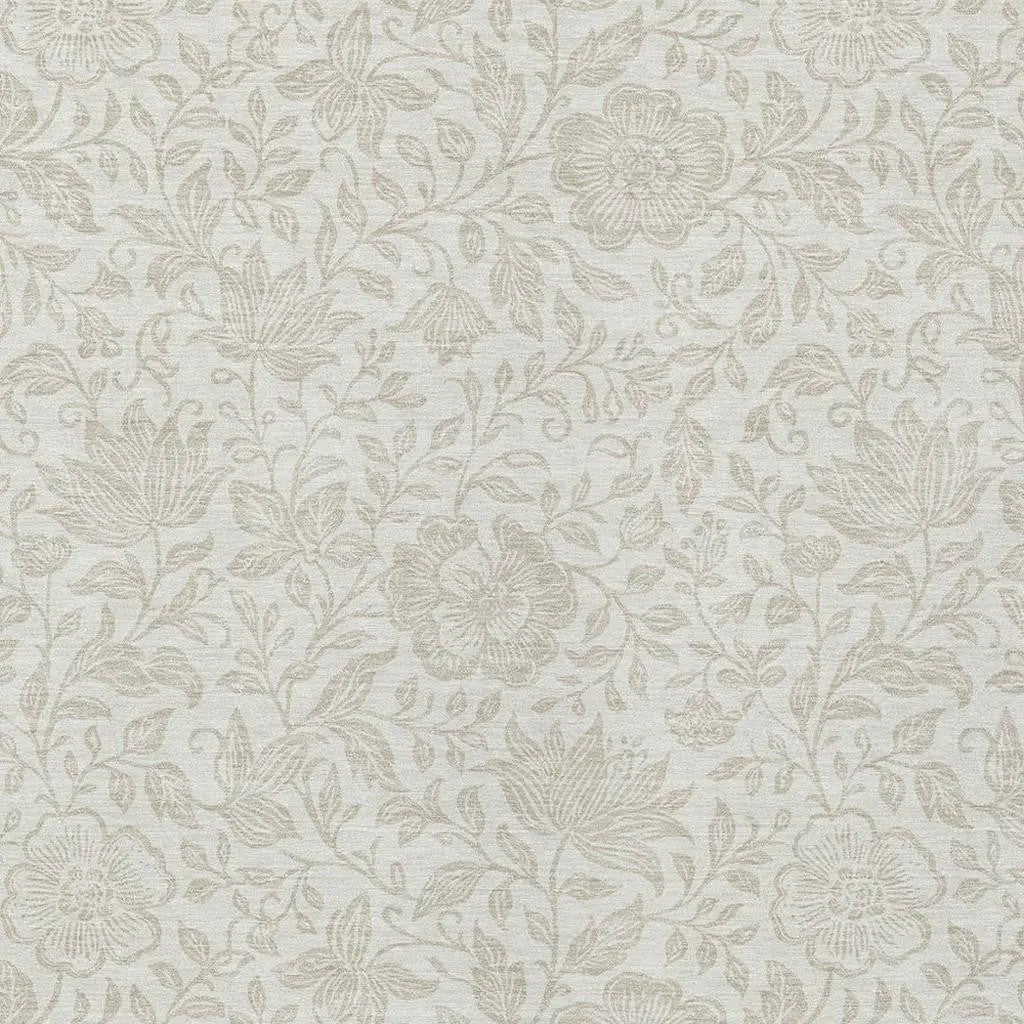 3' X 5' Ivory And Beige Floral Washable Indoor Outdoor Area Rug Homeroots Outdoor