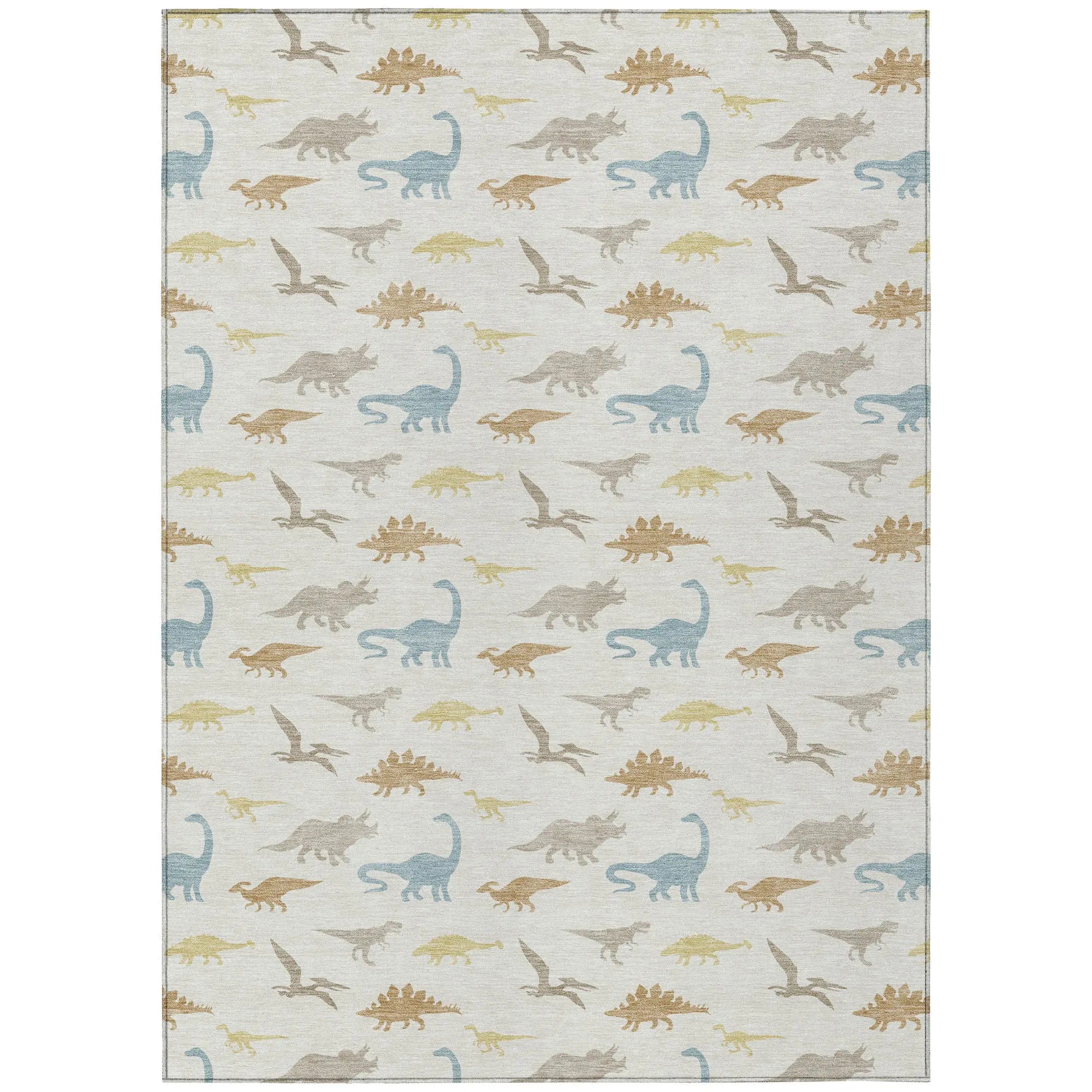 3' X 5' Ivory And Beige Geometric Washable Indoor Outdoor Area Rug Homeroots Outdoor