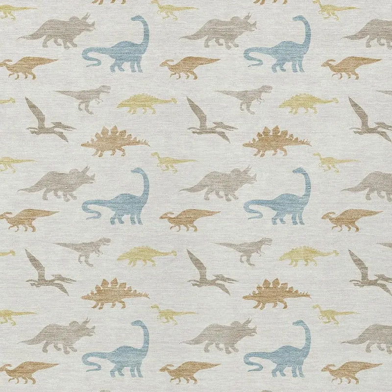 3' X 5' Ivory And Beige Geometric Washable Indoor Outdoor Area Rug Homeroots Outdoor