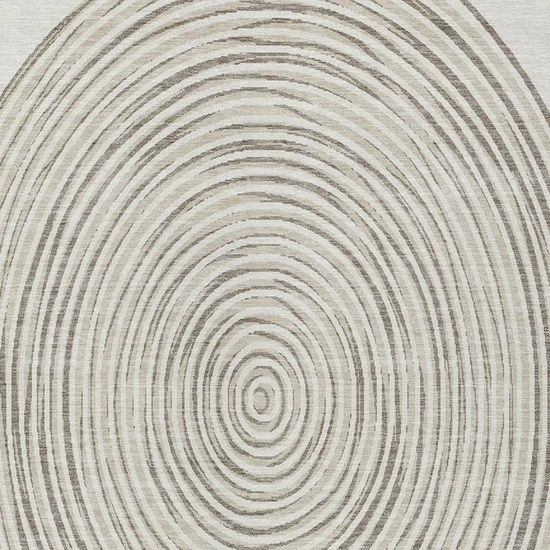 3' X 5' Ivory And Beige Geometric Washable Indoor Outdoor Area Rug Homeroots Outdoor