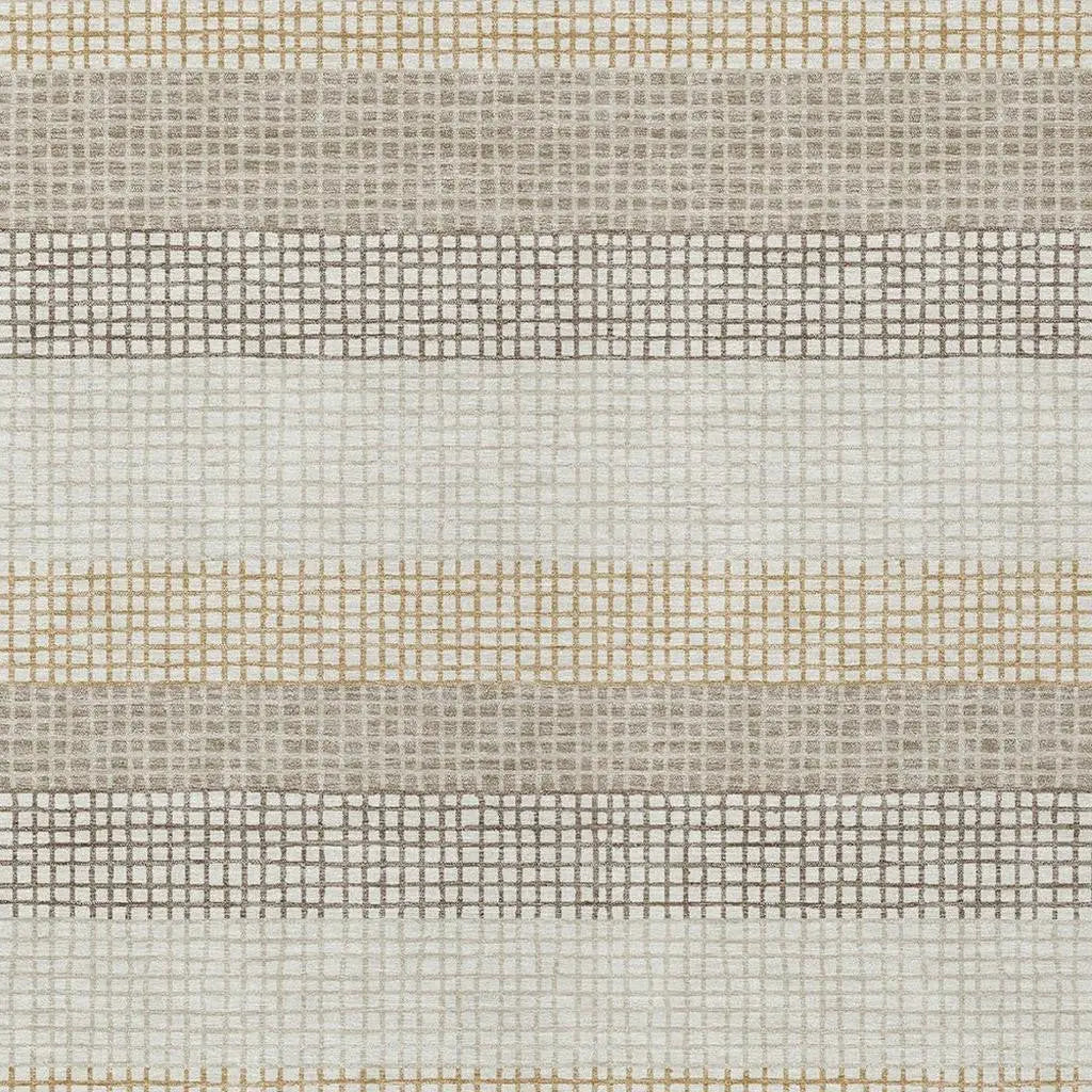 3' X 5' Ivory And Beige Striped Washable Indoor Outdoor Area Rug Homeroots Outdoor