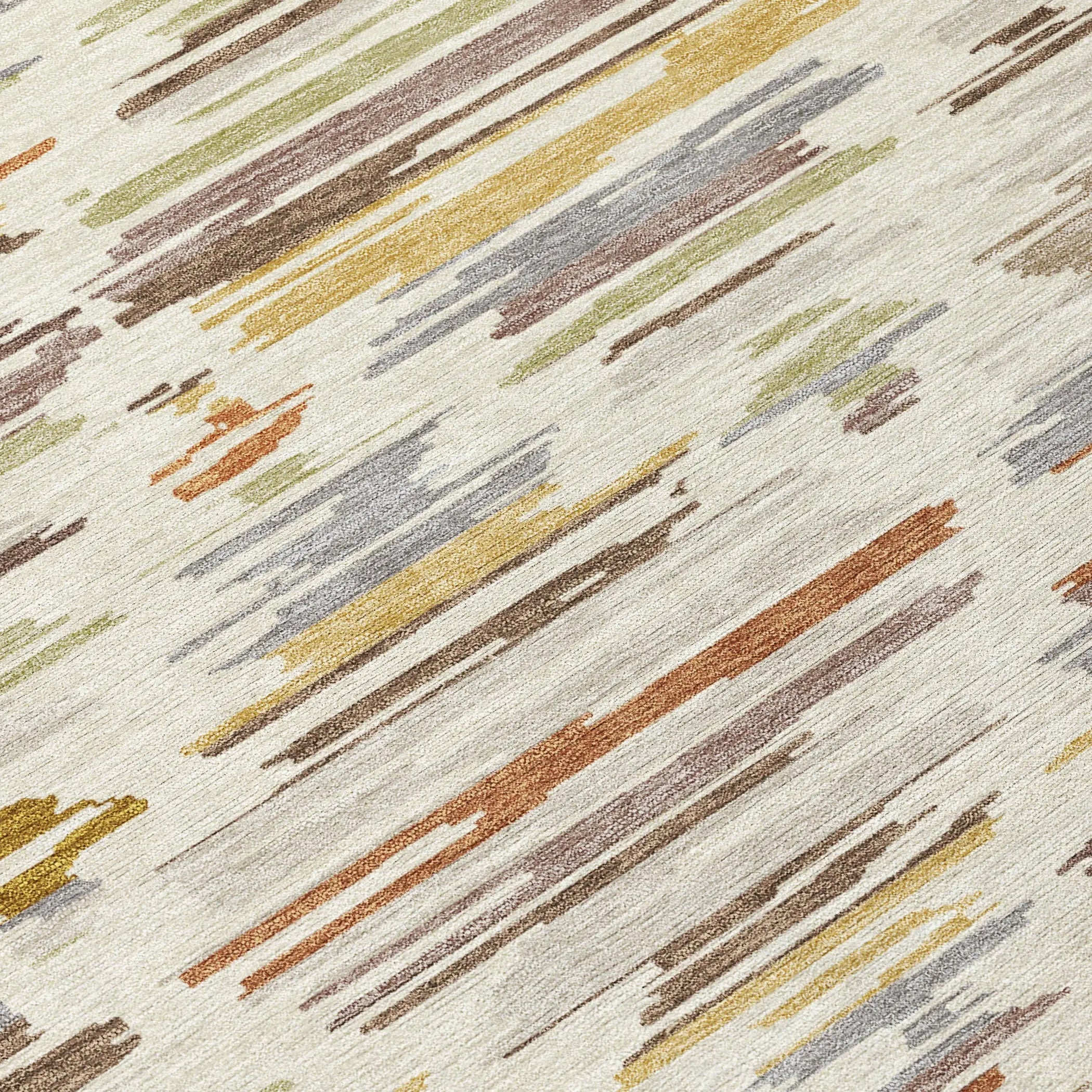 3' X 5' Ivory And Brown Southwestern Washable Indoor Outdoor Area Rug Homeroots Outdoor