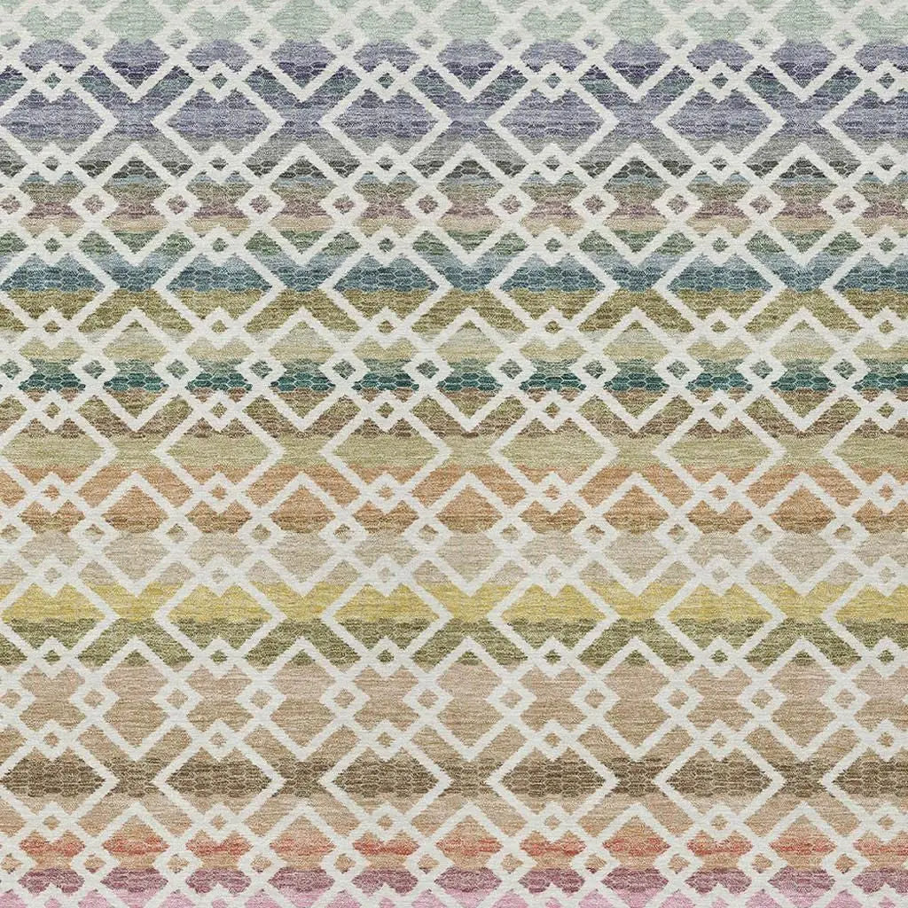 3' X 5' Ivory And Chocolate Striped Washable Indoor Outdoor Area Rug Homeroots Outdoor