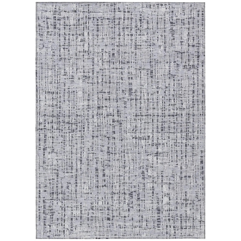 3' X 5' Ivory And Gray Abstract Washable Indoor Outdoor Area Rug Homeroots Outdoor