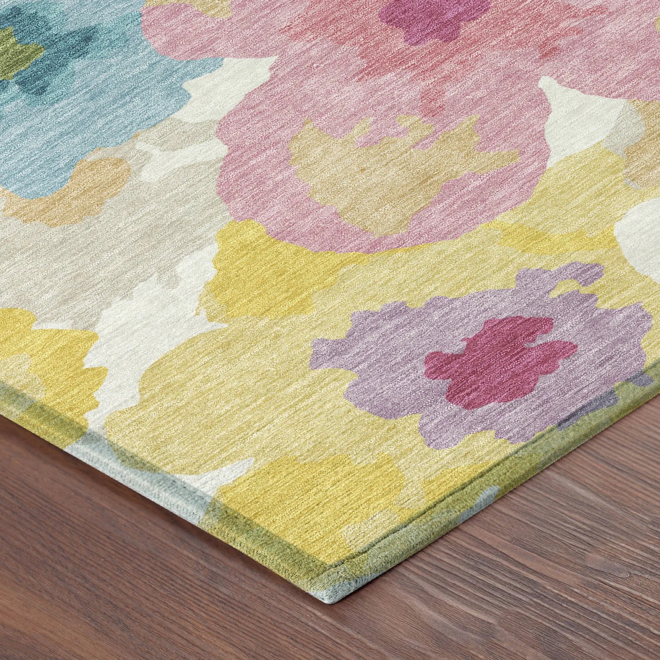 3' X 5' Ivory And Gray Floral Washable Indoor Outdoor Area Rug Homeroots Outdoor