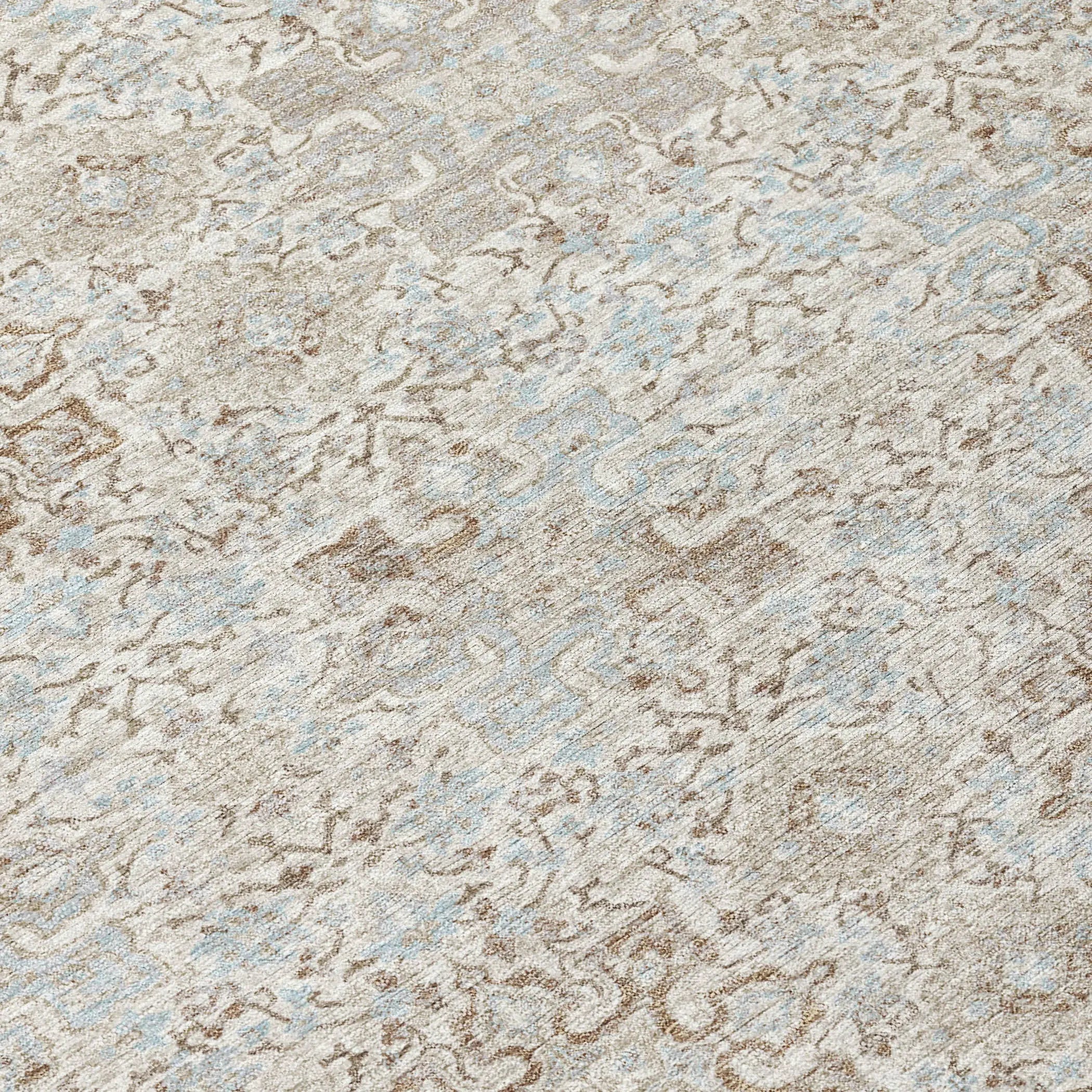 3' X 5' Ivory And Gray Oriental Washable Indoor Outdoor Area Rug Homeroots Outdoor