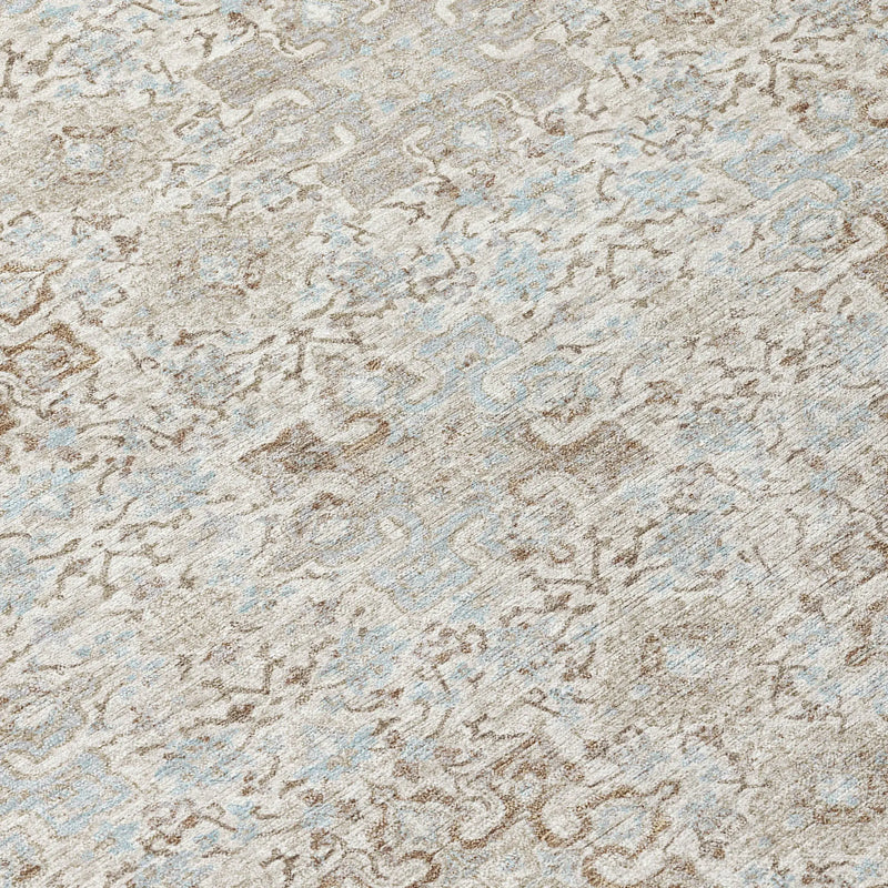 3' X 5' Ivory And Gray Oriental Washable Indoor Outdoor Area Rug Homeroots Outdoor