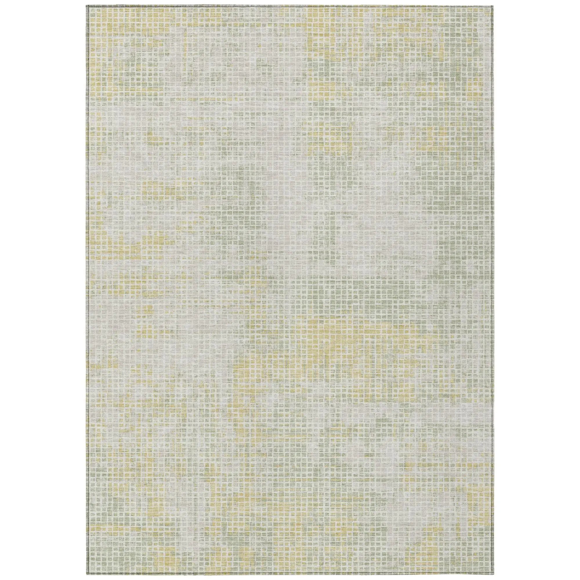 3' X 5' Ivory And Linen Abstract Washable Indoor Outdoor Area Rug Homeroots Outdoor