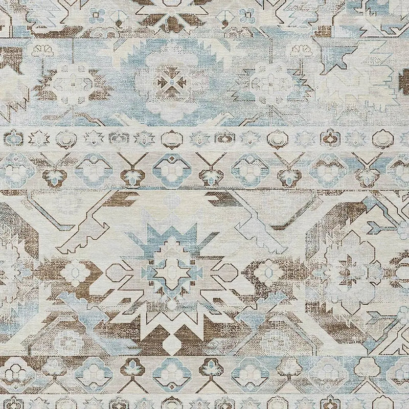 3' X 5' Ivory And Linen Cactus Washable Indoor Outdoor Area Rug Homeroots Outdoor