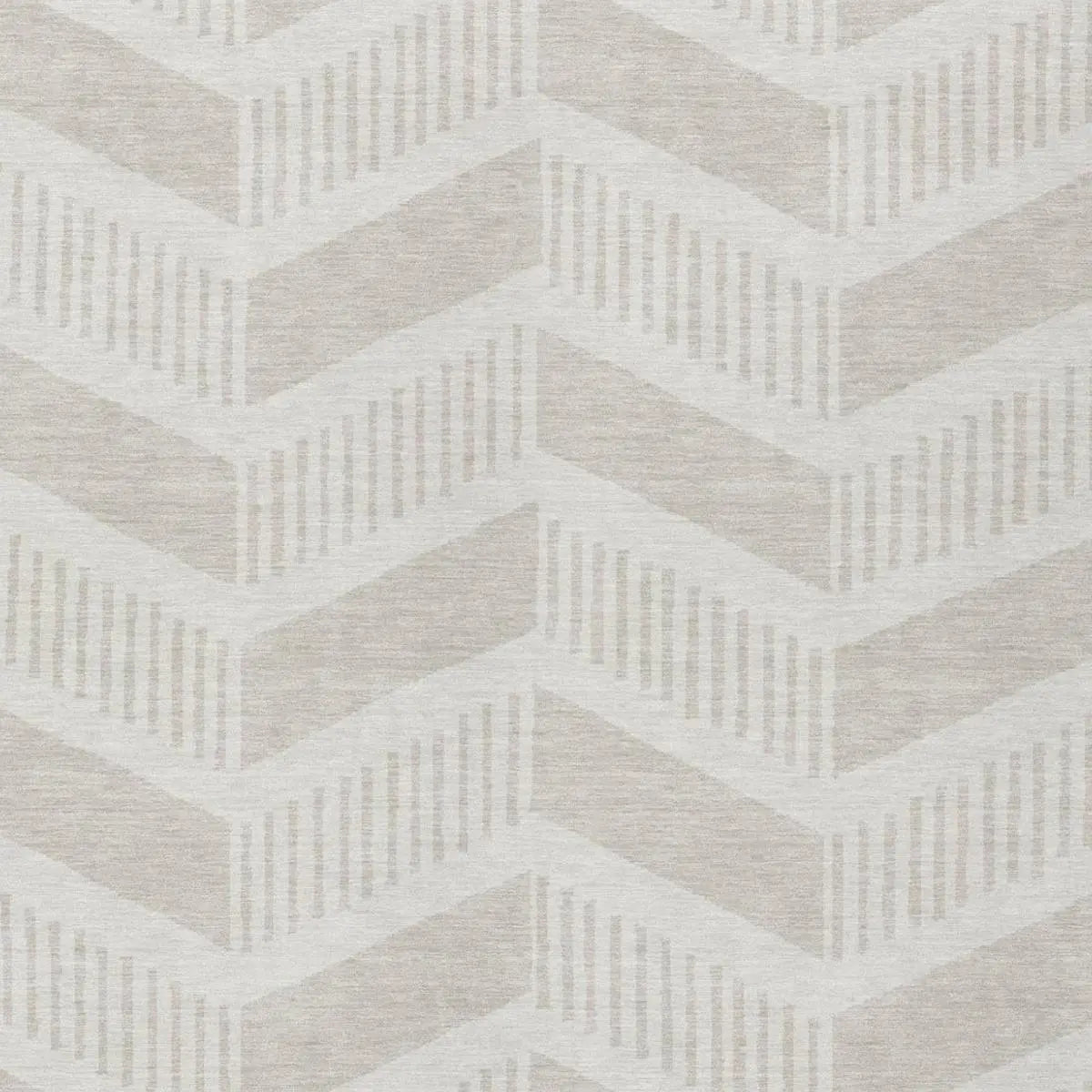 3' X 5' Ivory And Linen Geometric Washable Indoor Outdoor Area Rug Homeroots Outdoor