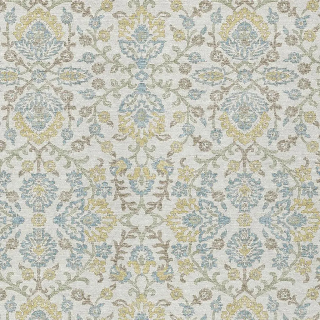 3' X 5' Ivory And Linen Geometric Washable Indoor Outdoor Area Rug Homeroots Outdoor