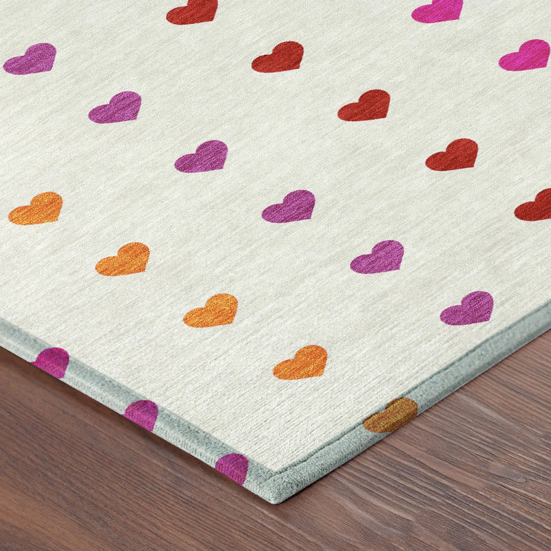 3' X 5' Ivory And Red Geometric Washable Indoor Outdoor Area Rug Homeroots Outdoor