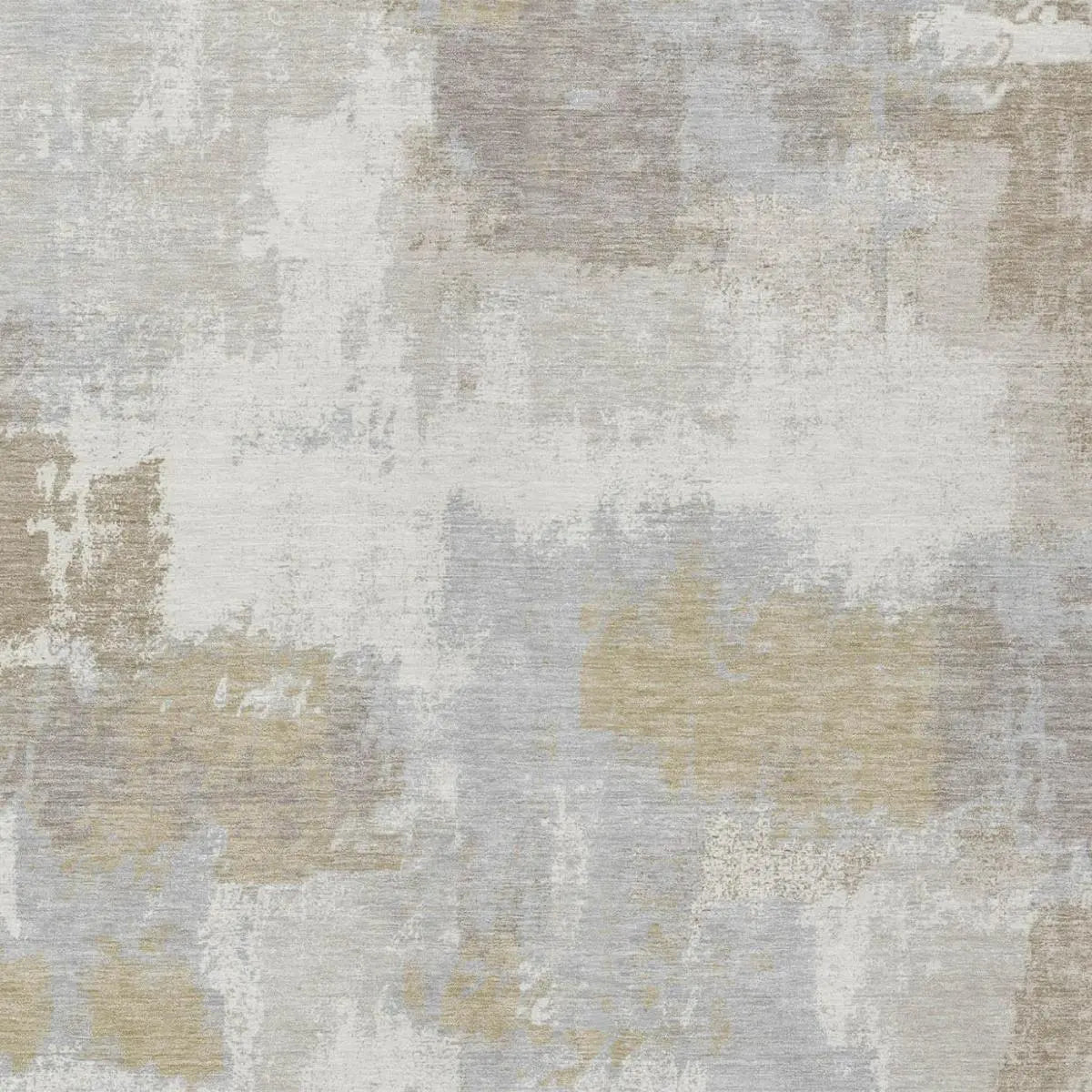 3' X 5' Ivory And Silver Abstract Washable Indoor Outdoor Area Rug Homeroots Outdoor
