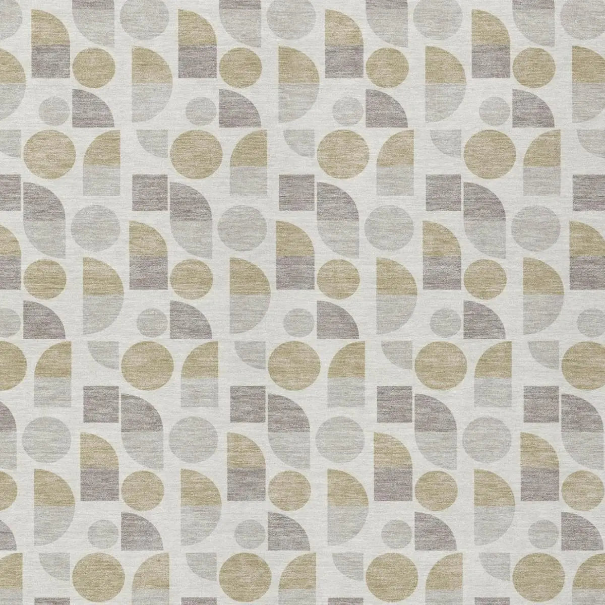 3' X 5' Ivory And Silver Geometric Washable Indoor Outdoor Area Rug Homeroots Outdoor