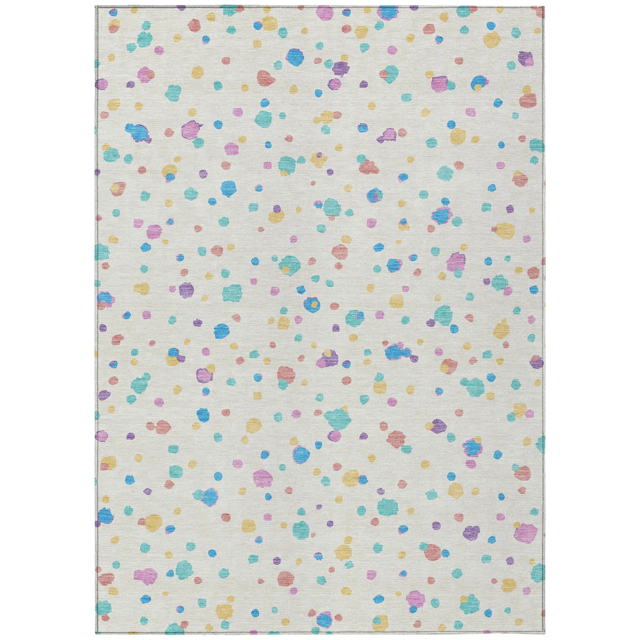3' X 5' Ivory And Teal Blue Geometric Washable Indoor Outdoor Area Rug Homeroots Outdoor