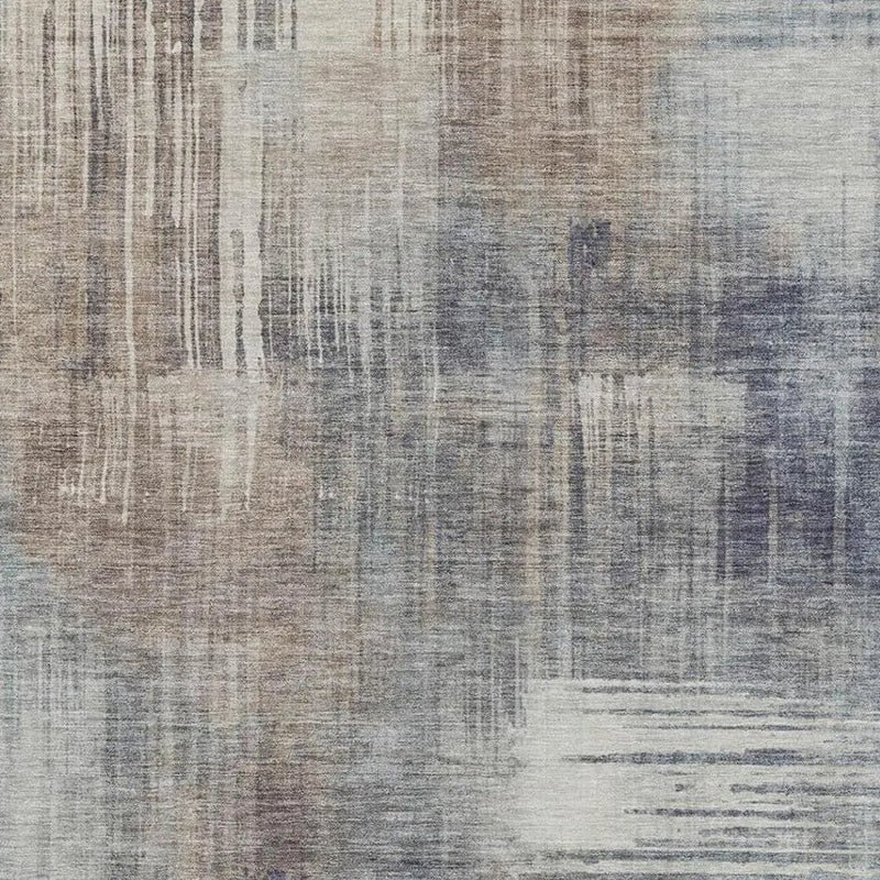 3' X 5' Khaki And Brown Abstract Washable Indoor Outdoor Area Rug Homeroots Outdoor