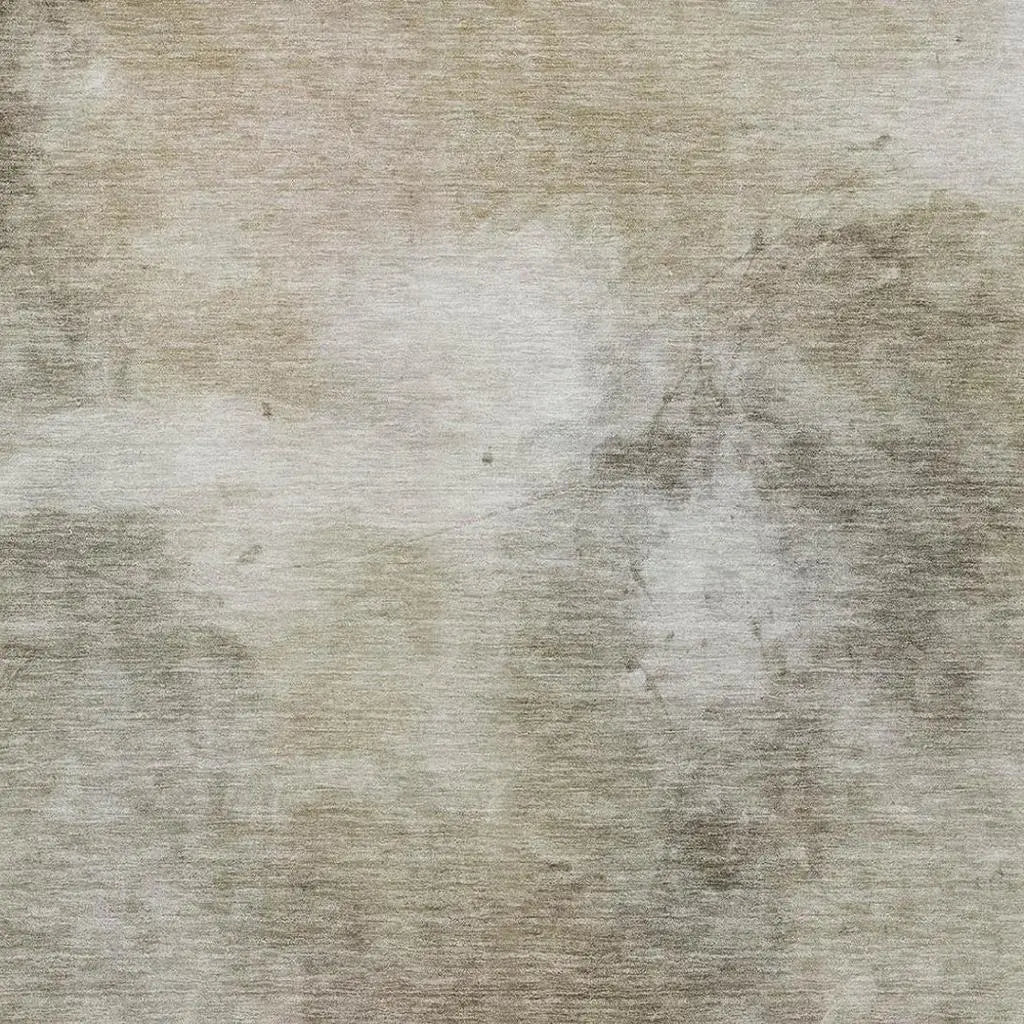 3' X 5' Khaki And Brown Abstract Washable Indoor Outdoor Area Rug Homeroots Outdoor