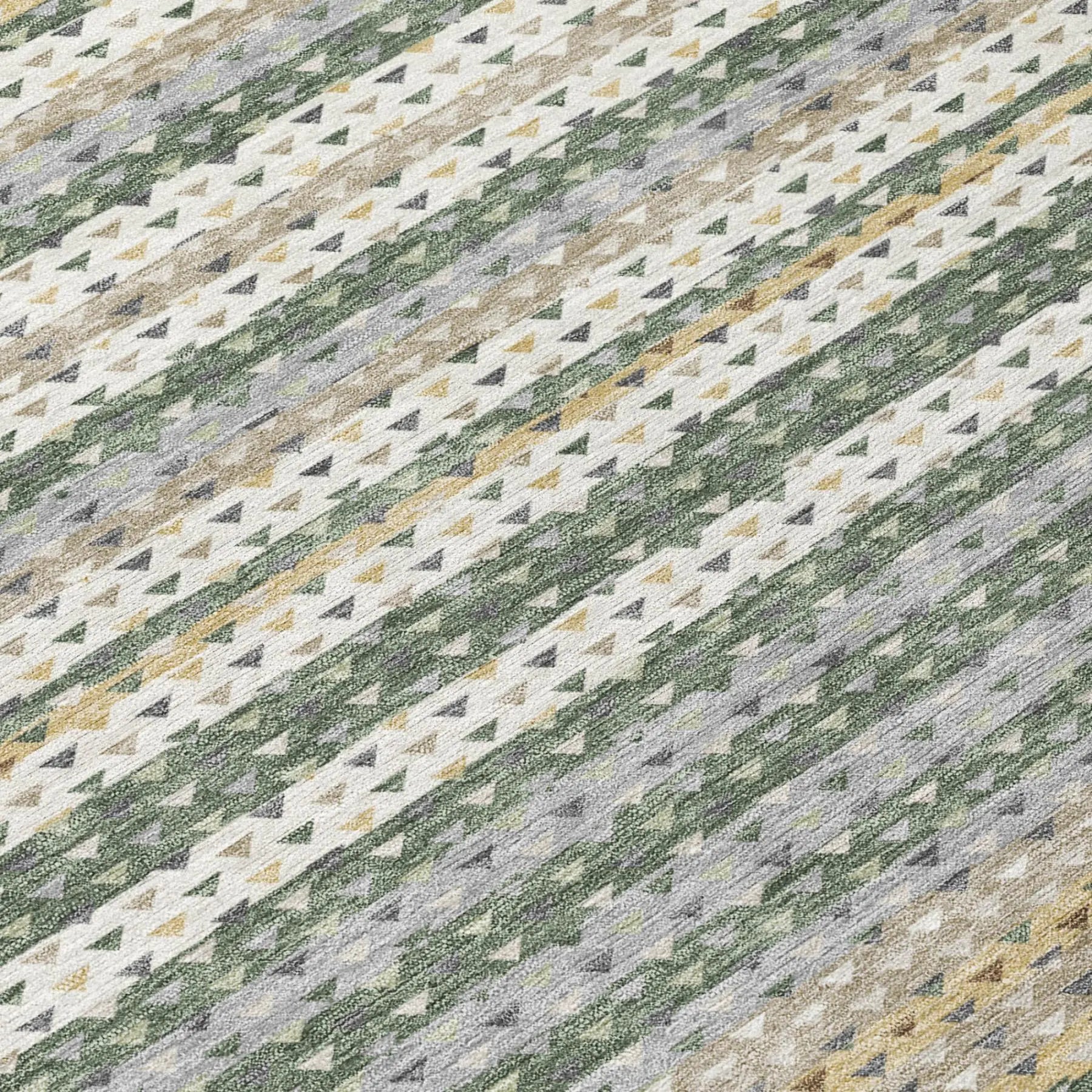 3' X 5' Khaki And Brown Striped Washable Indoor Outdoor Area Rug Homeroots Outdoor