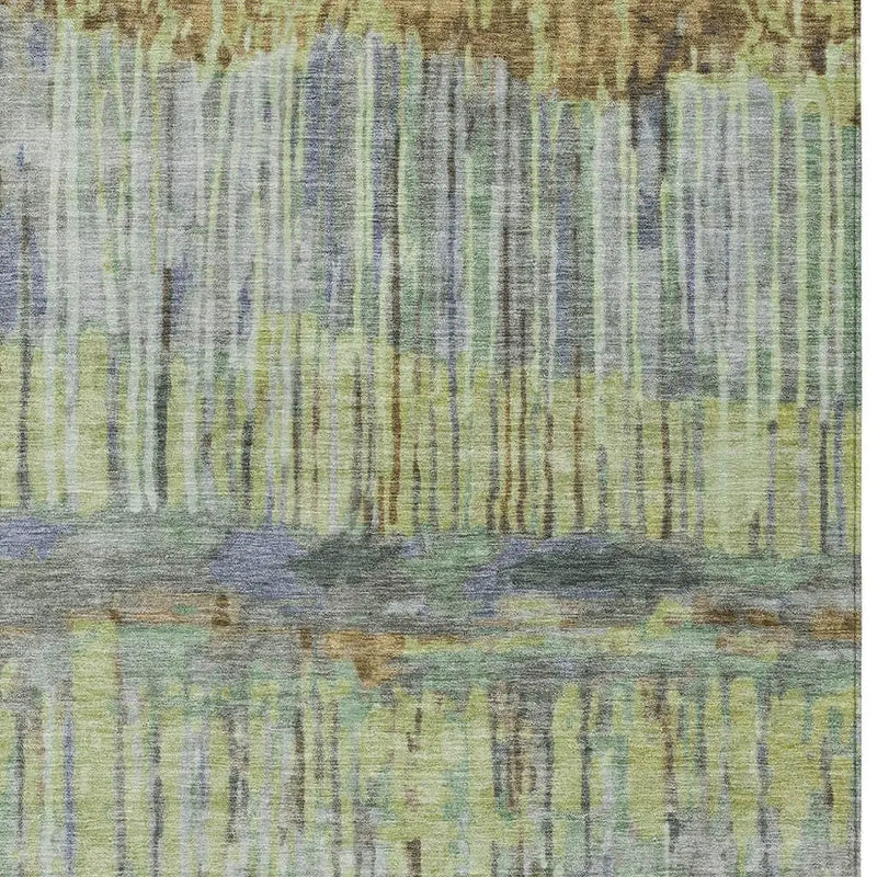 3' X 5' Khaki And Taupe Abstract Washable Indoor Outdoor Area Rug Homeroots Outdoor