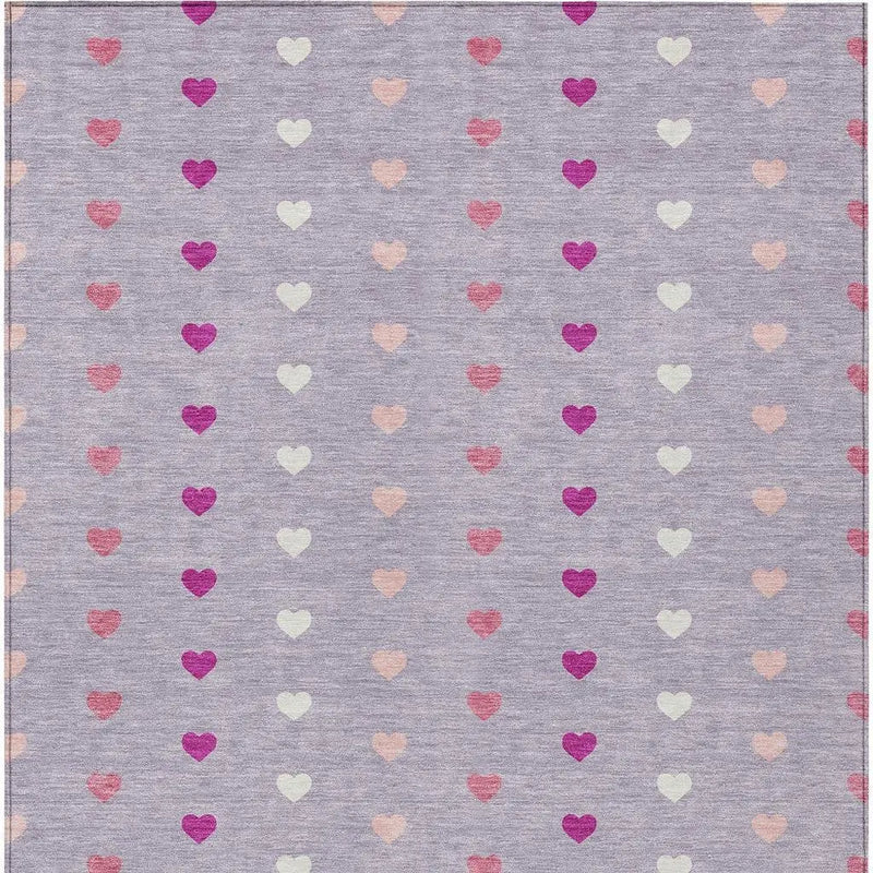 3' X 5' Lavender And Pink Geometric Washable Indoor Outdoor Area Rug Homeroots Outdoor