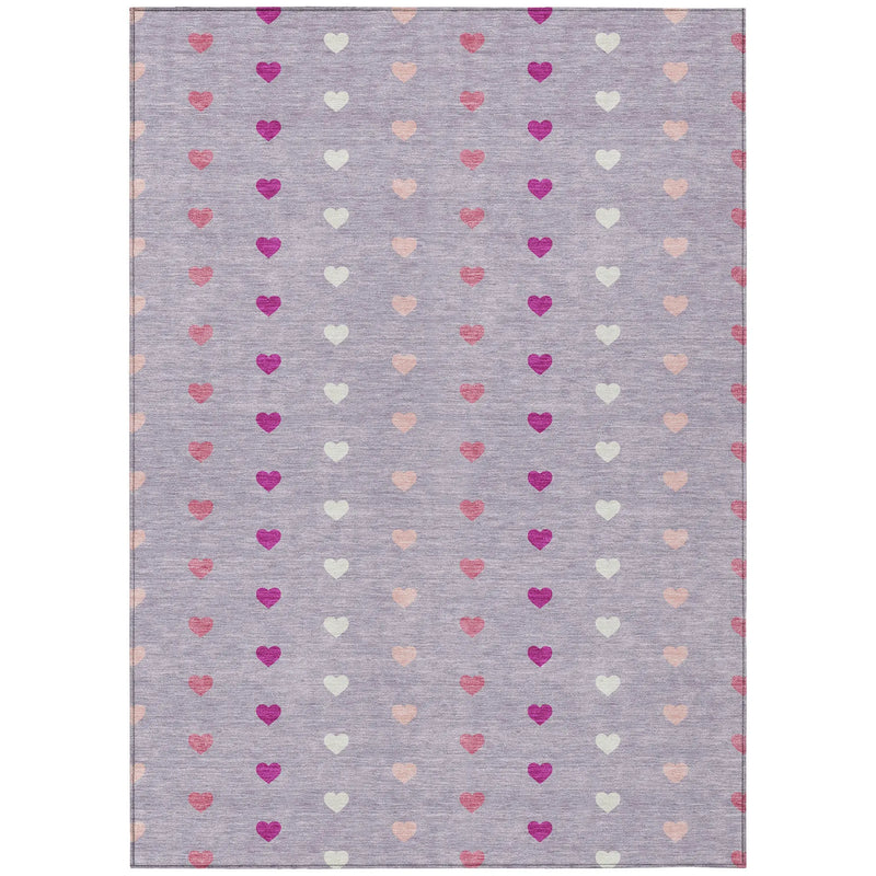 3' X 5' Lavender And Pink Geometric Washable Indoor Outdoor Area Rug Homeroots Outdoor